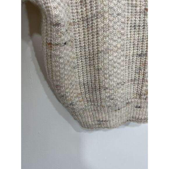 Pendleton Virgin Wool Sweater L Grandpa Cabincore Speckled Fisherman Knit - Picture 11 of 14